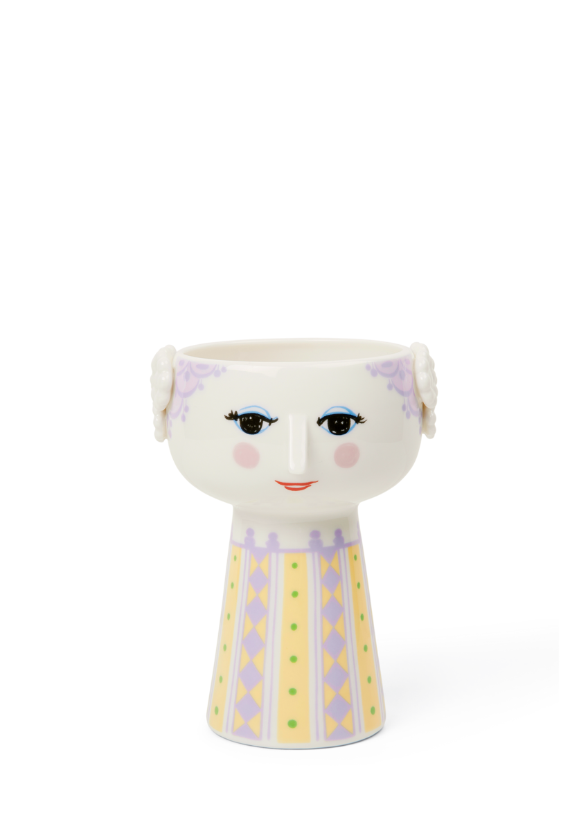 Eva vase, lavendel - H15 cm.